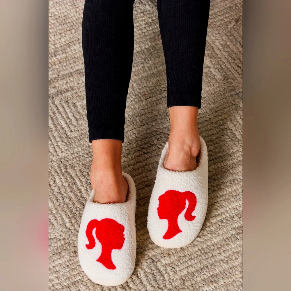 Melody Barbie Graphic Cozy Warm Slippers - Picture 1 of 3